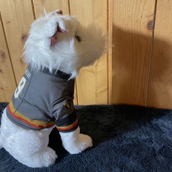 Bark Andre-Fleury, Rare White Plush Dog, Vegas Golden Knights, 2018- NWT - Picture 3 of 11